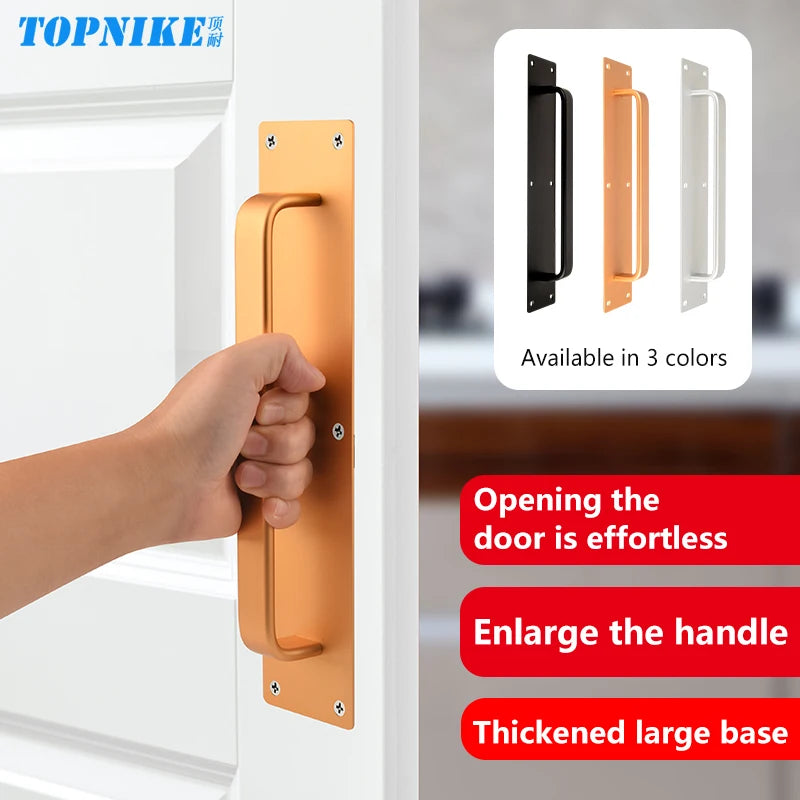 Self-adhesive Aluminum Alloy Door Handle Toilet Door Window Cabinet Sliding Door Barn Door Punch-free Pulls