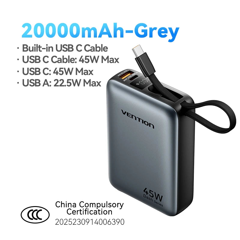 Xiaomi 20000mAh portable power bank 45W fast charging