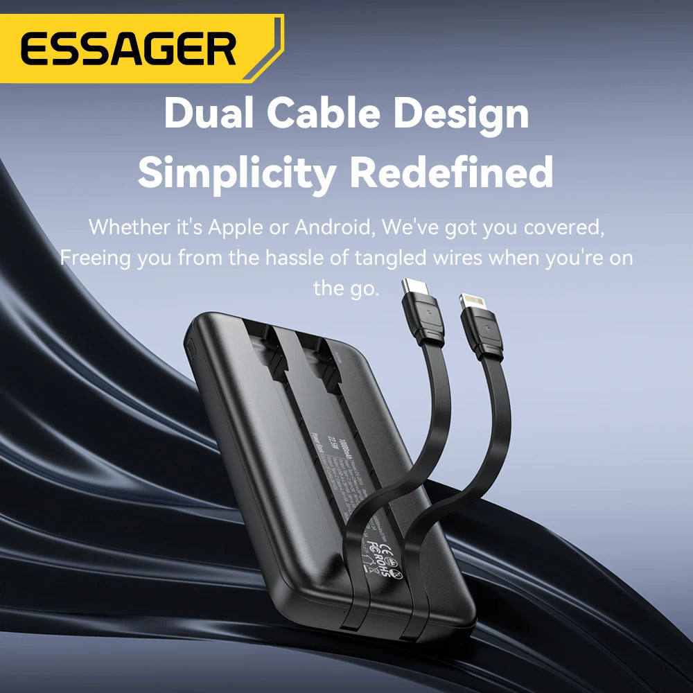 Essager 20000mAh portable power bank 5W fast charging
