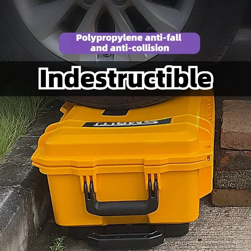 Professional Tool Case Waterproof Tool Box with Wheels Hard Toolbox Work Storage Box Electrician Accessories Organizer Boxes