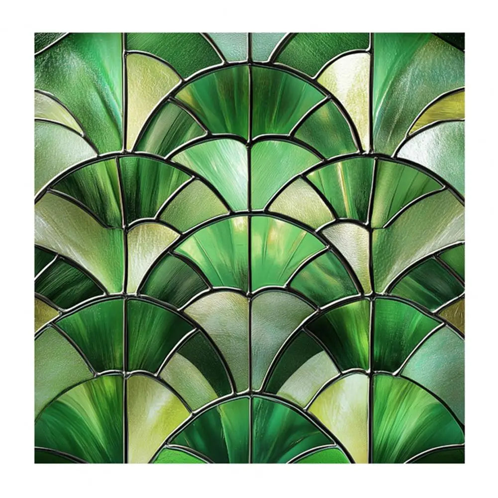 Stained Glass Static Window Privacy Film Sun Blocking Glass Cling Waterproof PVC Home Bathroom Window Covering Film Sticker