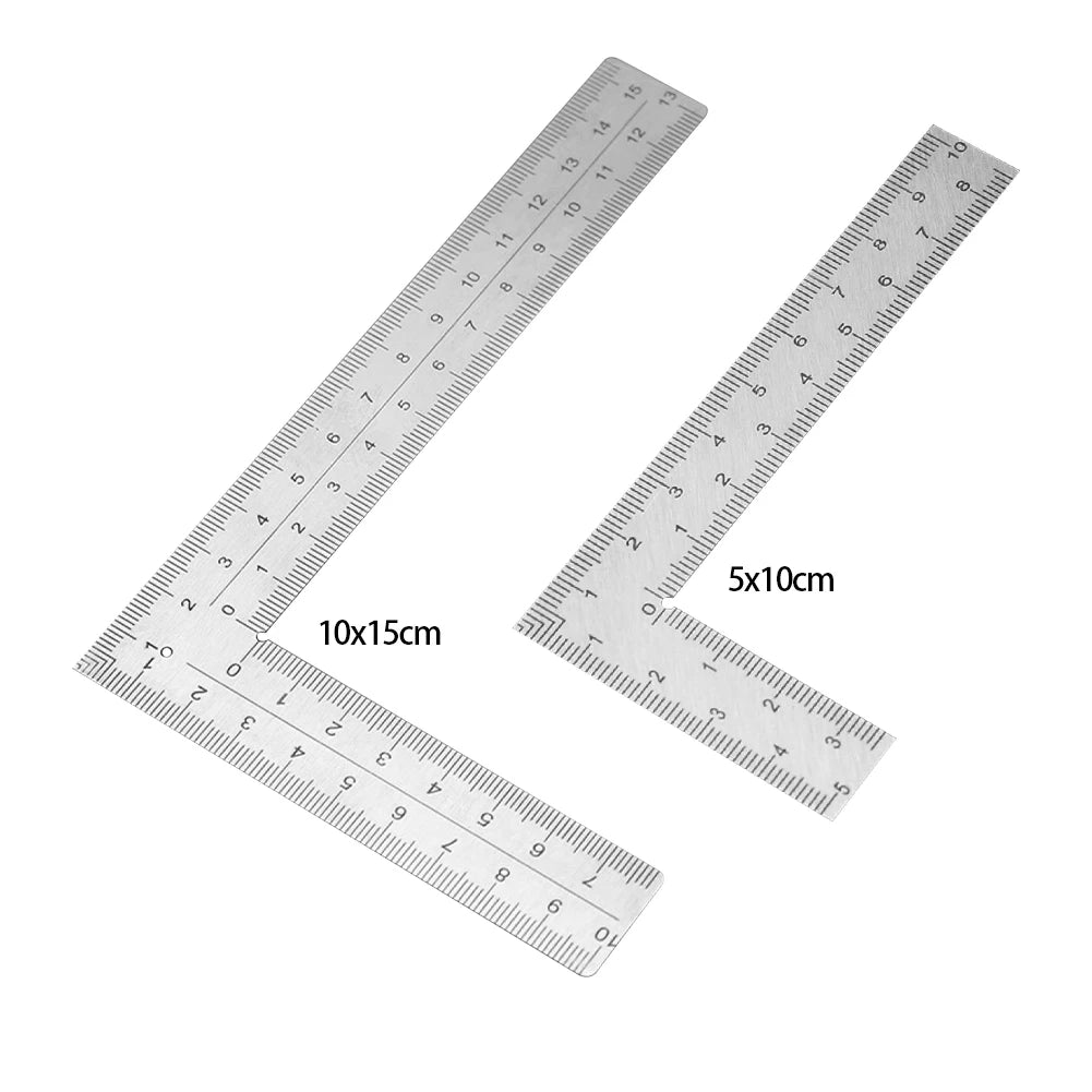 Mini L Square Ruler Measuring Layout Tool Stainless Steel Square L Shape Ruler Precision For Building Framing Gauges
