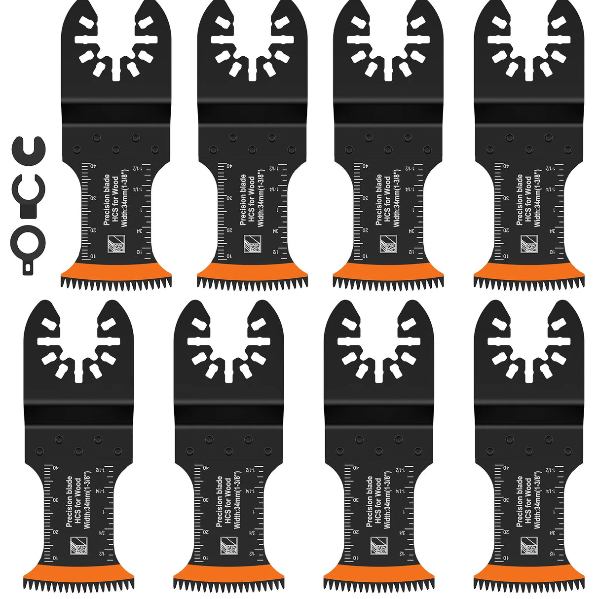 10Pcs Japanese Oscillating Saw Blades High Carbon Steel Bi-Metal Curved edge Multitool Blades Sharp Wear Resistant Cutter Blade