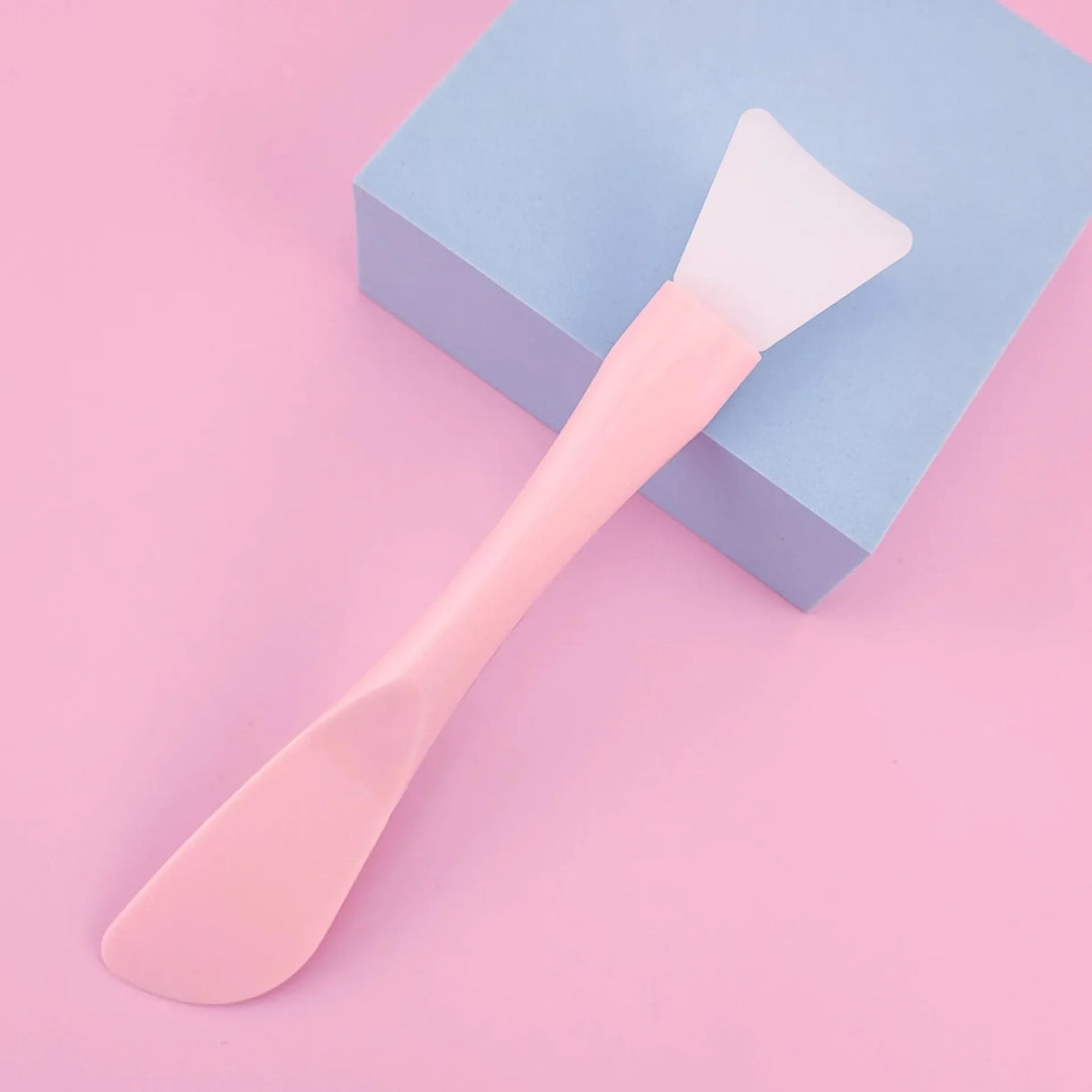 Silicone Facial Mask Brush Soft Head with Scraper Integrated Dual-use Mud Film Brush DIY Film Adjusting Beauty Tool wholesale