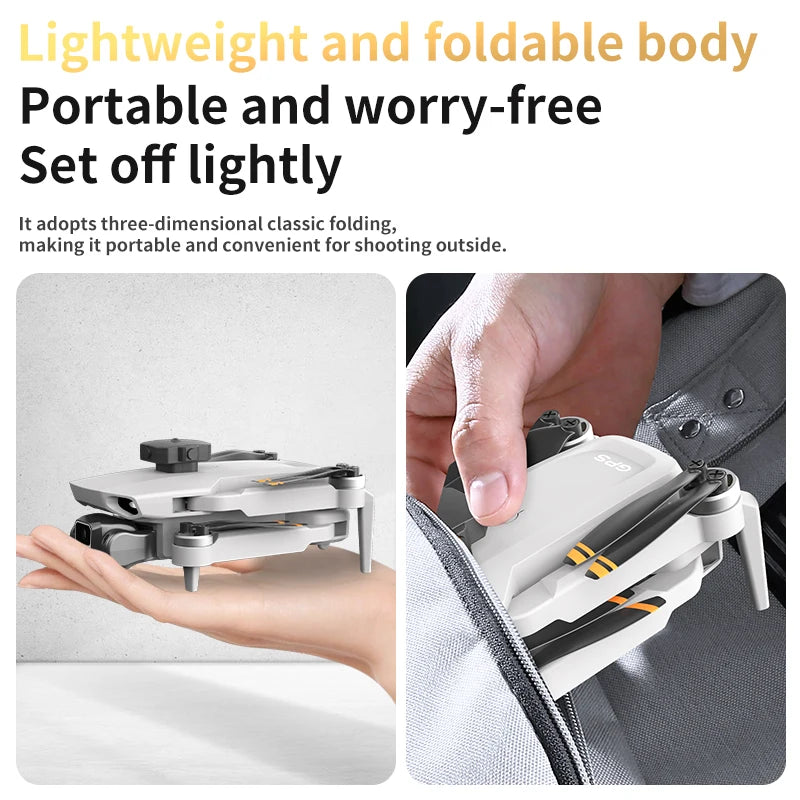 L106 PRO GPS Drone 6K Camera Brushless Motor 4-Way Obstacle Avoidance WiFi FPV Foldable RC Quadcopter