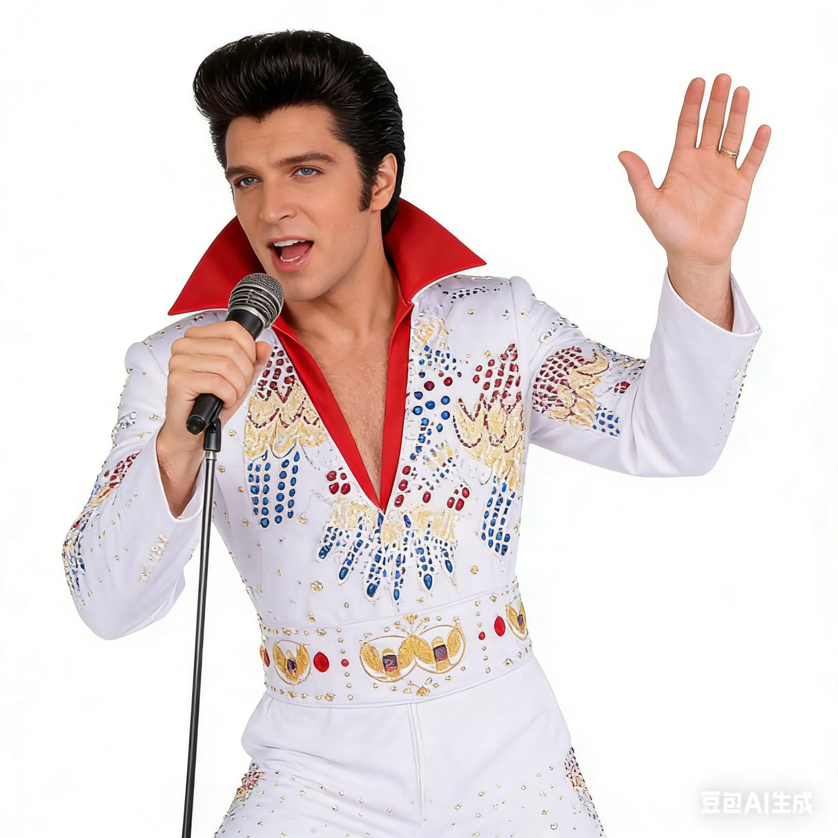 Elvises Cosplay Costume Anime Presleleying Rocker Singer Performance Jumpsuit Suit Adult Kids Party Halloween Costume For Men