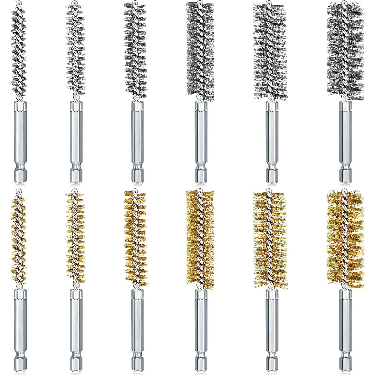 Stainless Steel Drilling Brush Twisted Wire Stainless Steel Cleaning Brushes For Electric Drill Impact Tool Cleaning