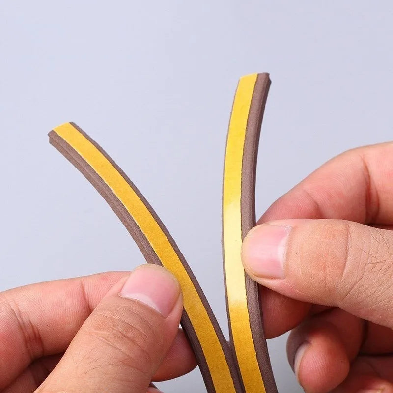 5Meters DIPE Self-Adhesive Door And Window Sealing Strip Glass Window Anti-Collision Rubber Strip Foam Sound Insulation Strip