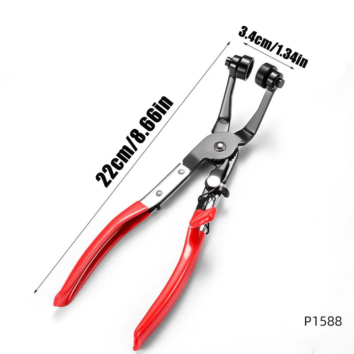 Wire Long Reach Hose Clamp Pliers Set Fuel Oil Water Hose Auto Tools,Hose Clamp Pliers for Fuel Oil & Water Hoses,Red