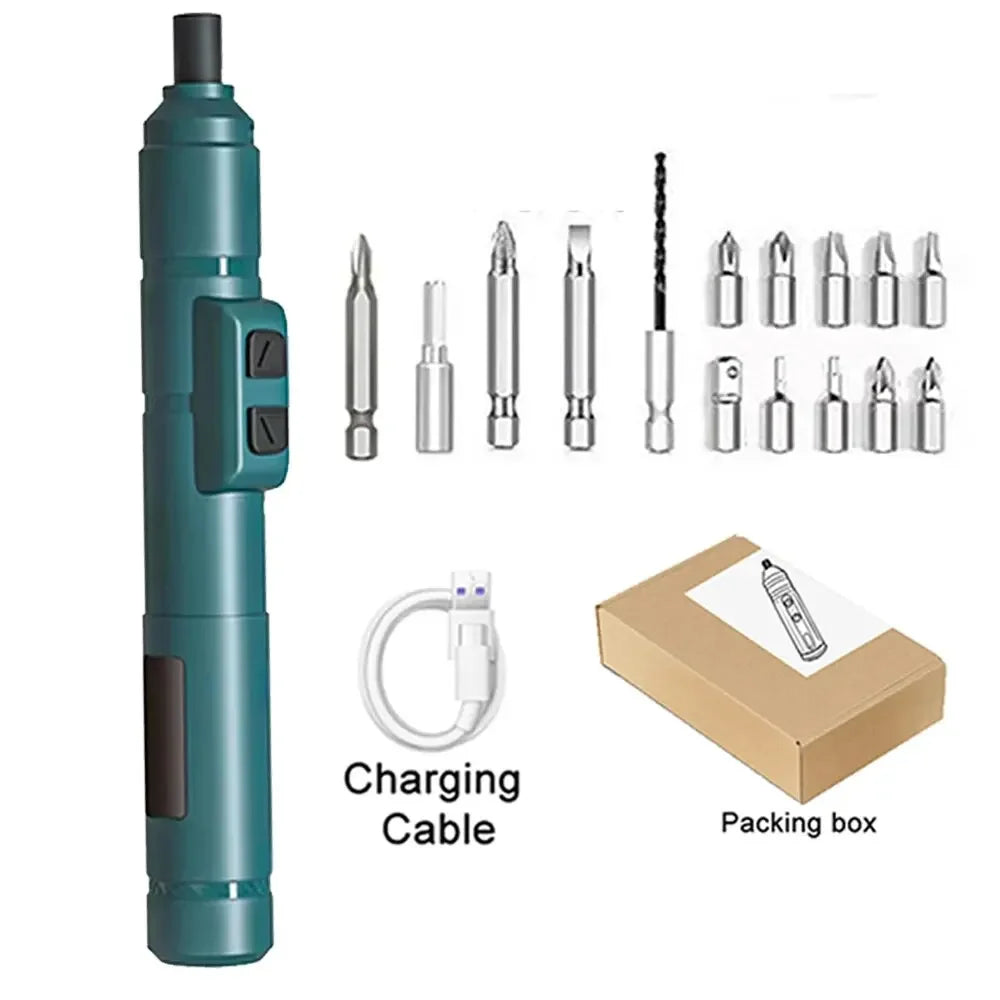 JANGKLIFE Cordless Electric Screwdriver Rechargeable 1300mah Lithium Battery Mini Drill 3.6V Power Tools Set