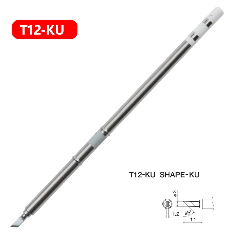 1pc T12 Soldering Iron tips Replacement Various models of Tip Electric Soldering Iron Tip T12- D4 D52 J02 JS02 BC3 CF4 KF KL