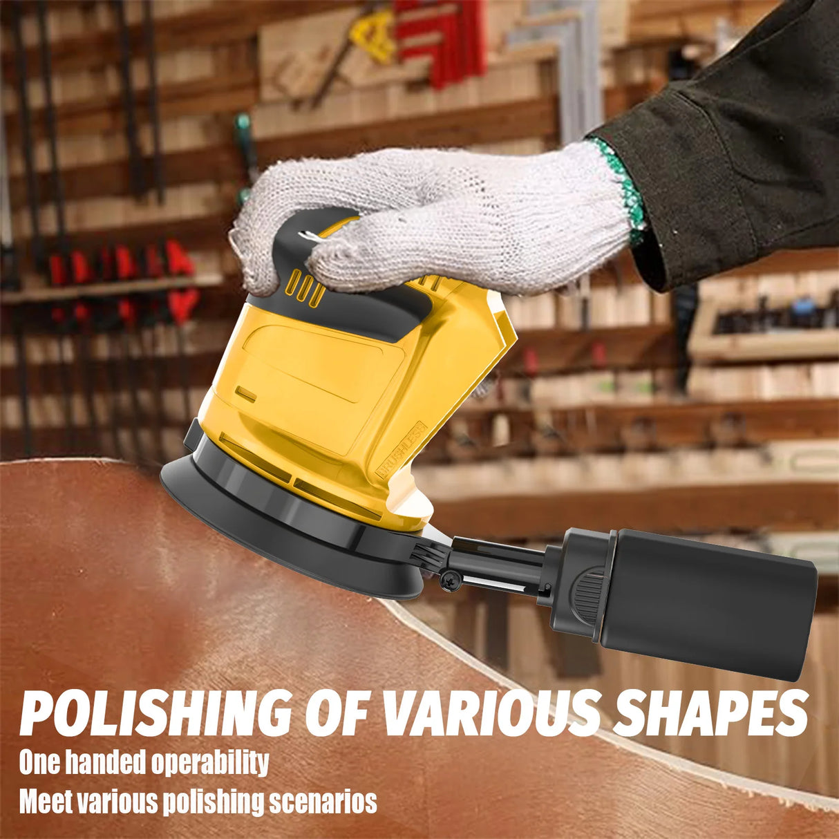 Cordless Orbital Sander, Cordless Random Orbit Sander Replace for Dewalt 18V/20V Battery(Body Only)