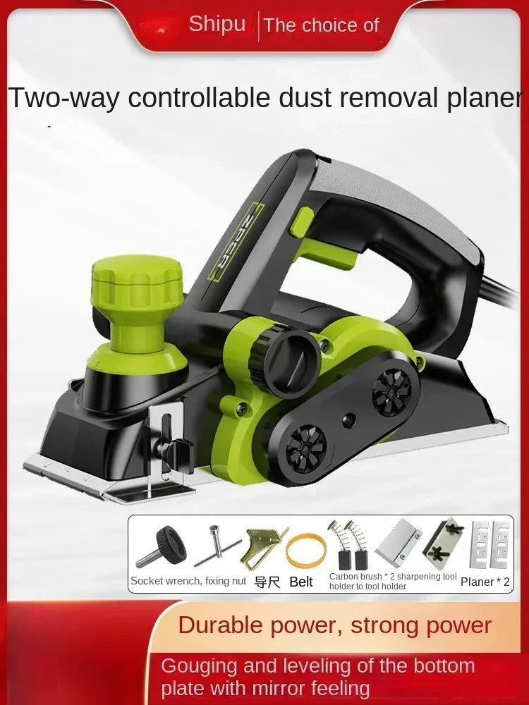 220V Multi-functional Electric Planer with Handheld Design for Woodworking Electric Planer for Small Scale Woodworking C