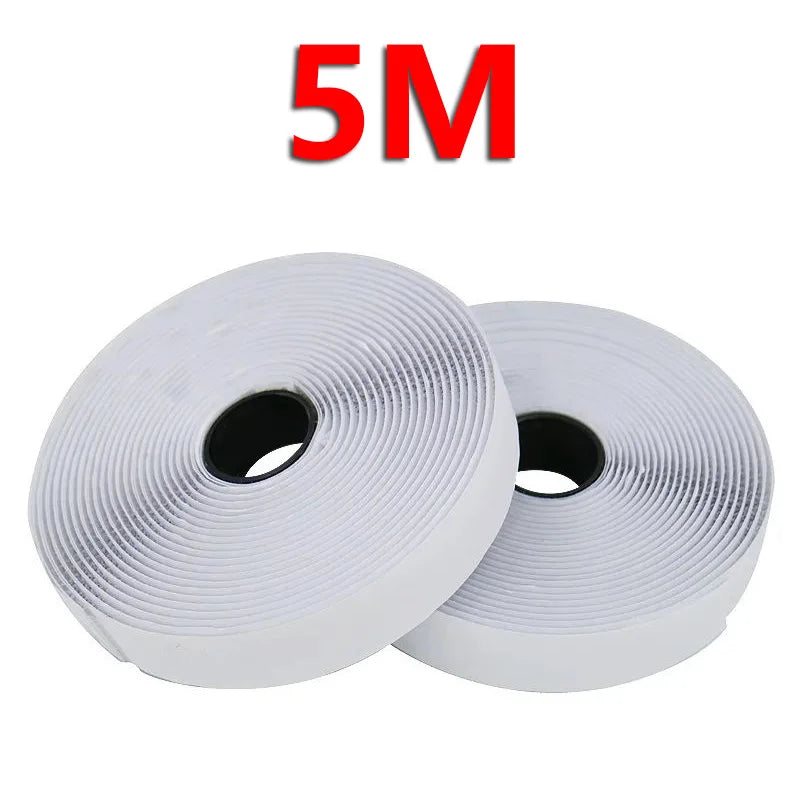 20/25/30/50mm Magic Sticker Tape Self Adhesive Extra Strong Double Sided Adhesive with Sticker Pad Fluffy Hook and Loop Fastener