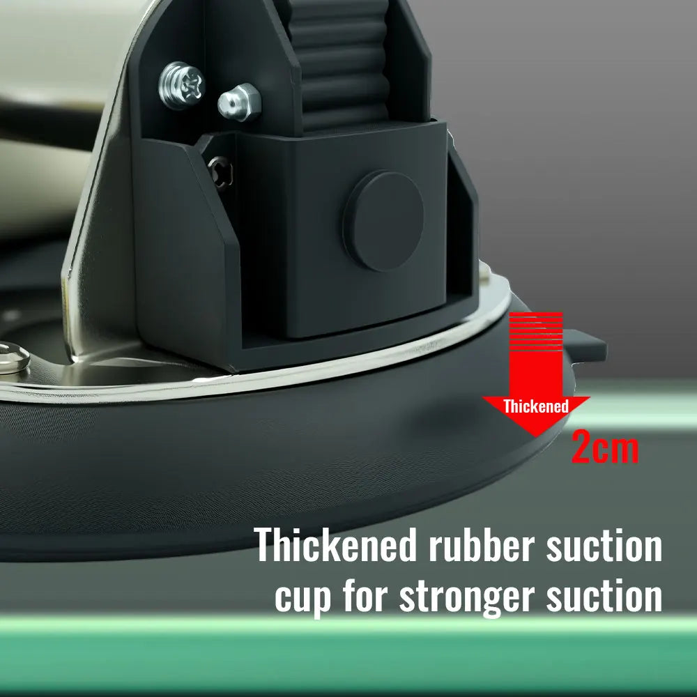 New 250KG vacuum suction cup stainless steel metal handle strong hand pump suction cup lifting magnet handling tool