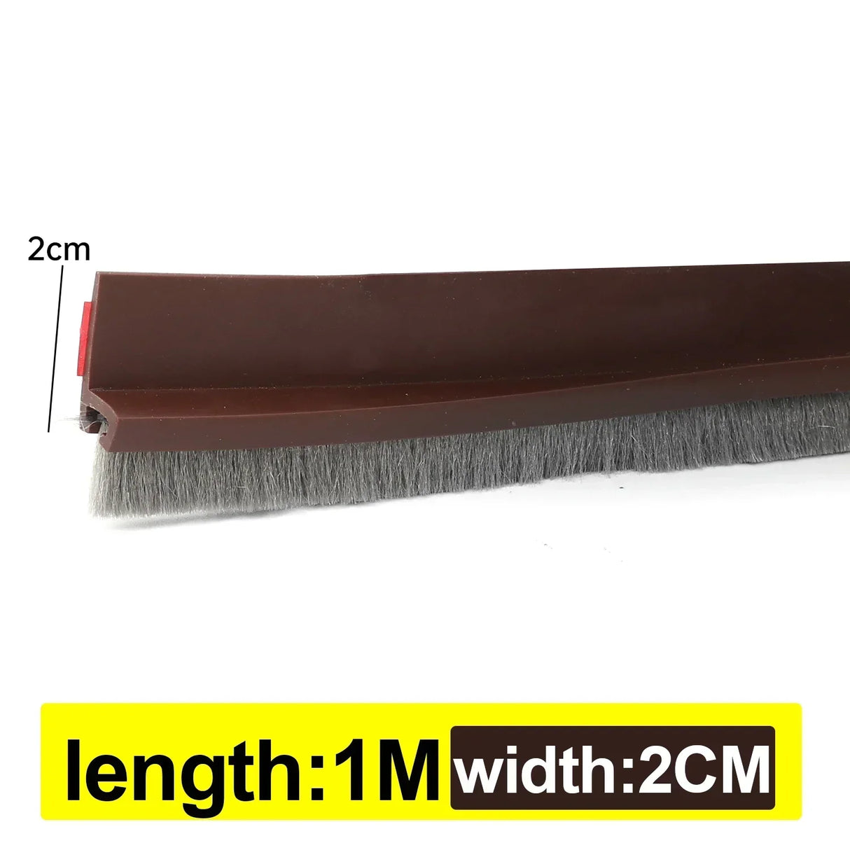3/2/1M Door Bottom Brush Seal Strip with Brush Dust Prevent Rubber Blocker Insect Proof Household Self Adhesive Seal Strips