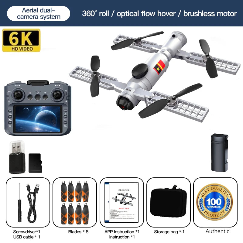 New AE22 Spray Drone 8K Professional HD 180° Dual Cameras Brushless Motors Infrared Obstacle Avoidance Foldable Quadcopter Toys