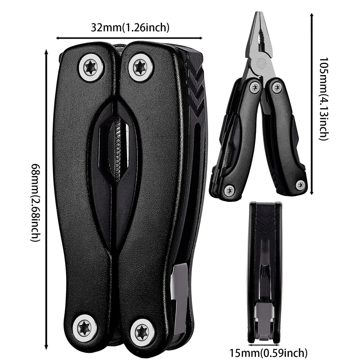 Portable Pocket Multi Tool Pliers Wire Stripper Folding Knife Plier Outdoor Camping Multitool Folding Multifunctional Hand Tools