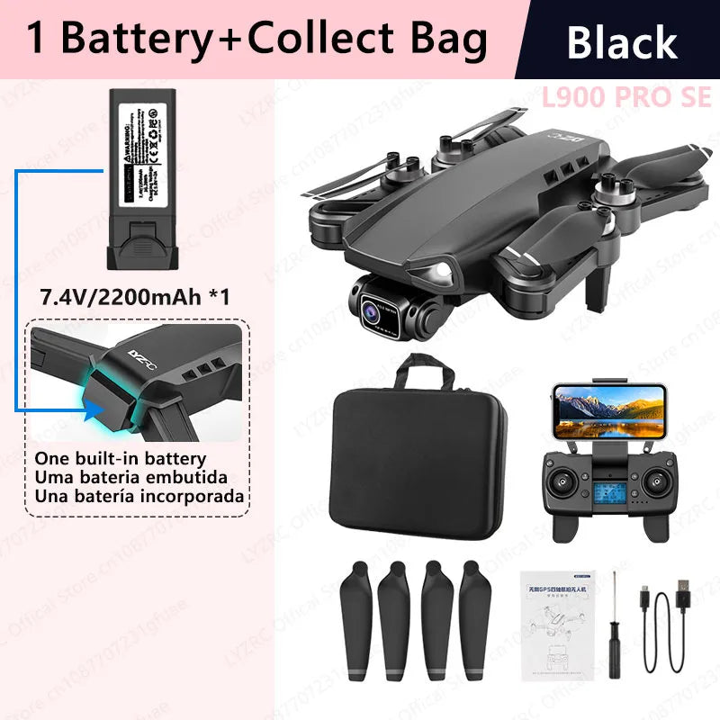 LYZRC Official L900 PRO SE Brushless Motor GPS 4K Professional Drone 5G WIFI Aerial Photography Helicopters Foldable Quadcopter