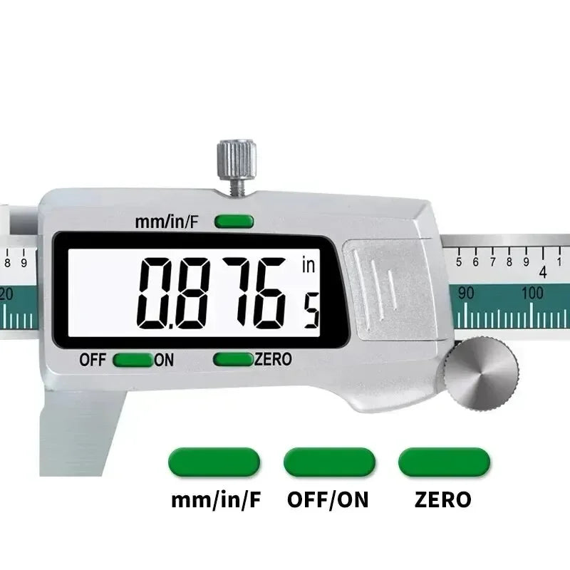 ET50 150mm 6-Inch Caliper Stainless Steel Fraction/MM/Inch 0.01mm High Precision Measuring Tool Woodworking Thickness Gauge