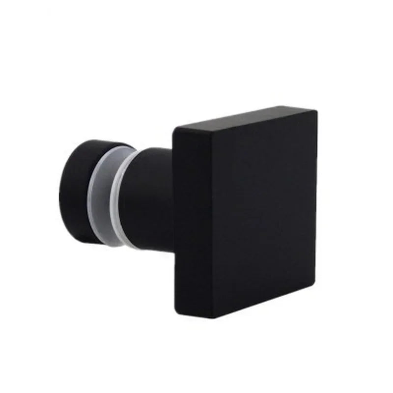 Black Shower Room Glass Door Handle Back-to-Back Frameless Push Sliding Door Solid Bathroom Shower Door Handle