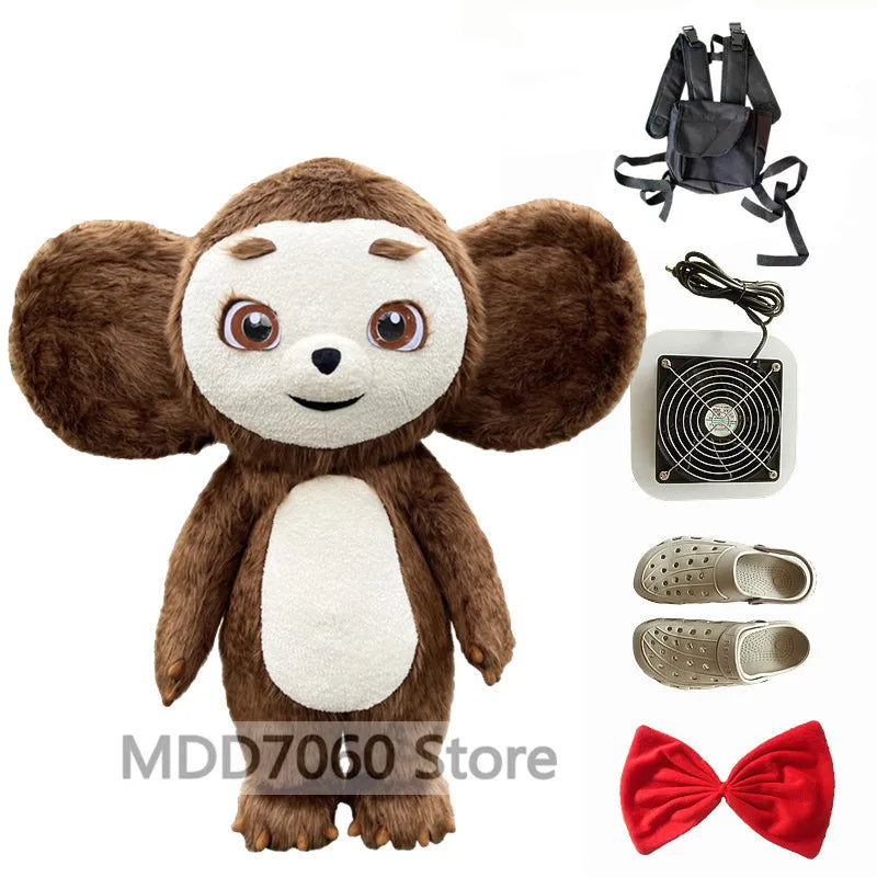 Giant Panda Inflatable Costume Street Funny Polar Bear Mascot Costume Party Role Playing Plush Inflatable Mascot Costume