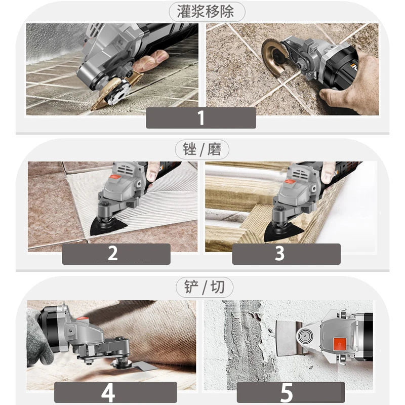 Professional Angle Grinder Changed to Universal Treasure Multifunctional Tools of Cutting Polishing Shovelling Cleaning