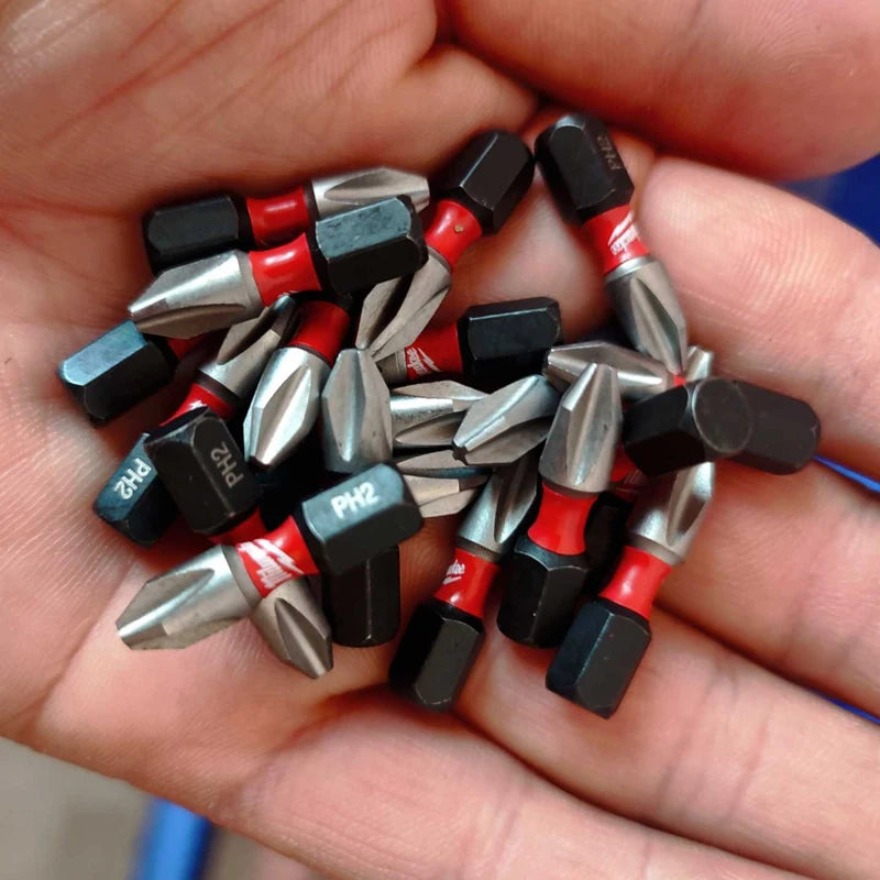 Milwaukee Shockwave PH2 Impact Drill Bits 25mm/50mm/89mm Head Screwdriver Power Tool Attachment Bit Series