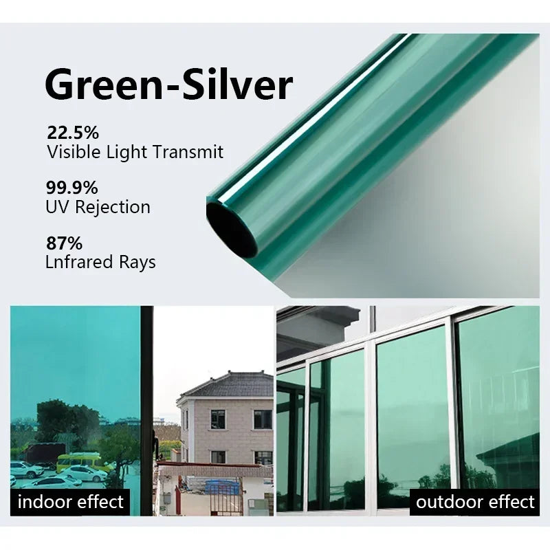 Window Film Privacy vinyl glass window One Way Daytime Privacy Static Cling Blocking Anti UV Reflective  adhesive vinyl for car
