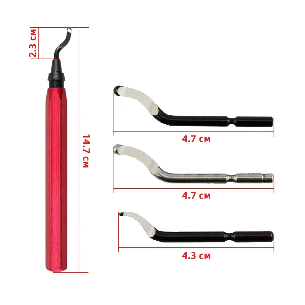 Burr Cutter Trimming Knife Scraper Deburring Tool DIY Edge Cutter Router Bit Rotary Deburr Tube Reamer Tool Parts Trimming Knife