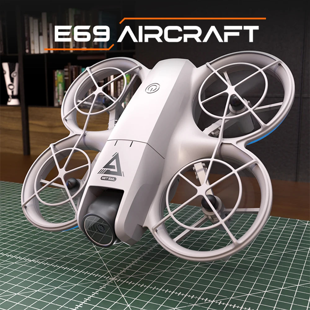E69 Rc Drone with Screen RC 4K HD Camera WiFi Light Flow Drone Pocket Rc Mini Quadcopter