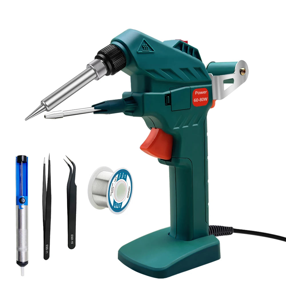 Electric Soldering Iron Gun Hand-held Internal Heating Soldering Iron Automatically Send Tin Gun Soldering Welding Repair Tool