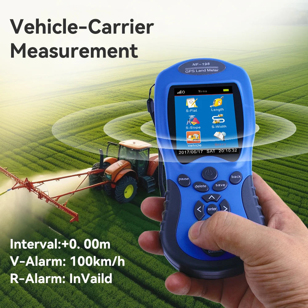 NOYAFA NF-198 GPS Land Meter LCD Display Land Survey Equipment GPS Land Mapping Machine Distance Area Measurement Tool
