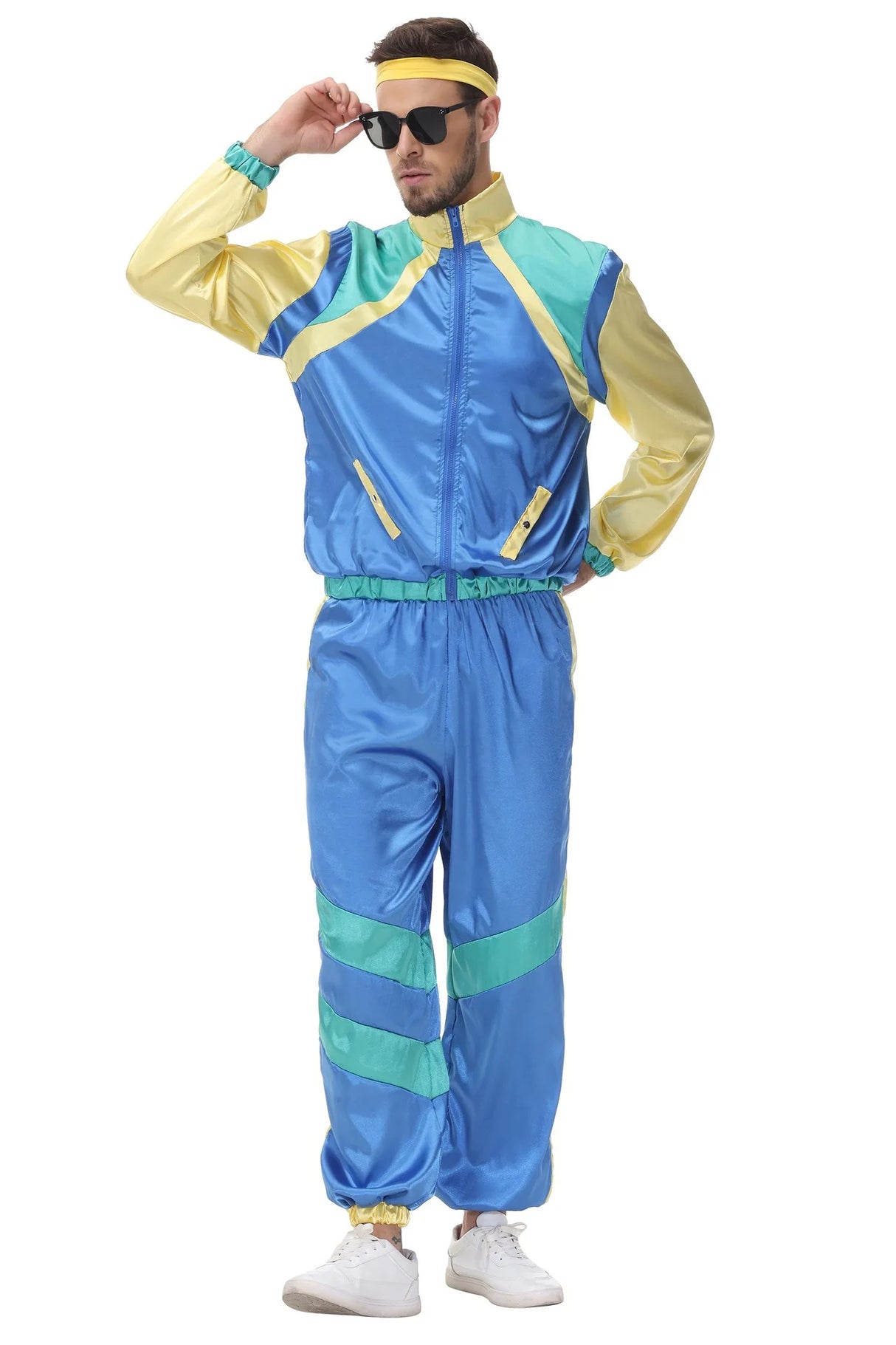 Cosplay Halloween Costumes 70s Retro Disco Couple Sportswear Cos Party Stage Performance Costumes