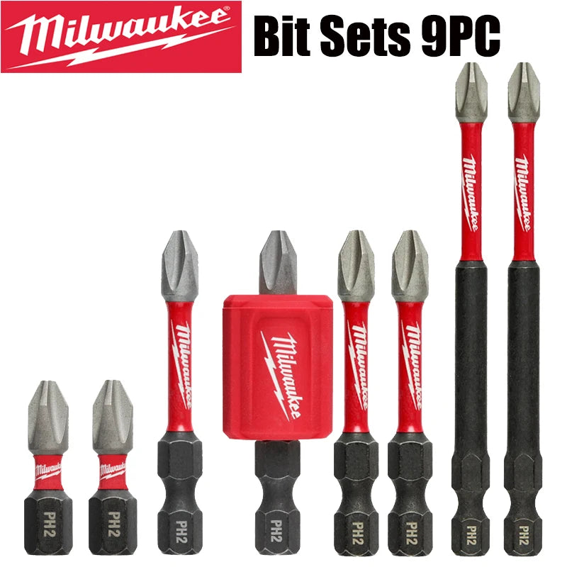 Milwaukee Shockwave PH2 Impact Drill Bits 25mm/50mm/89mm Head Screwdriver Power Tool Attachment Bit Series