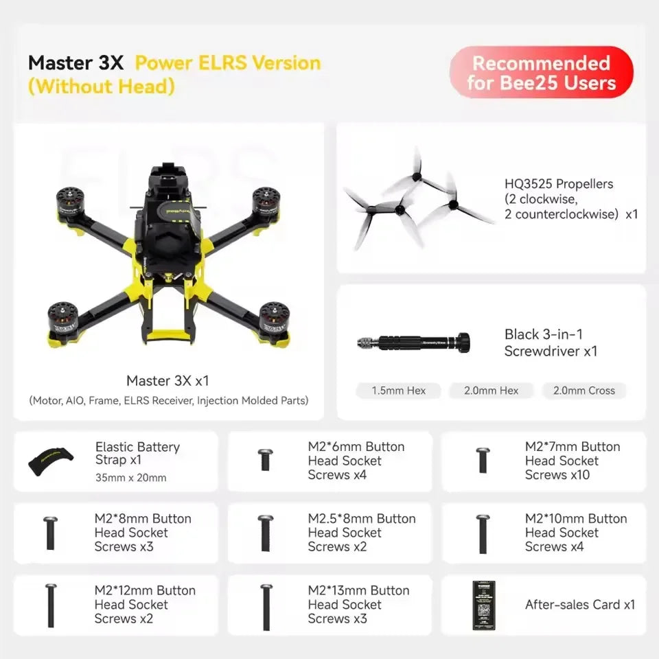 SpeedyBee Master 3X Modular O4 Pro HD Digital VTX FPV Drone for Freestyle Racing and Long Range