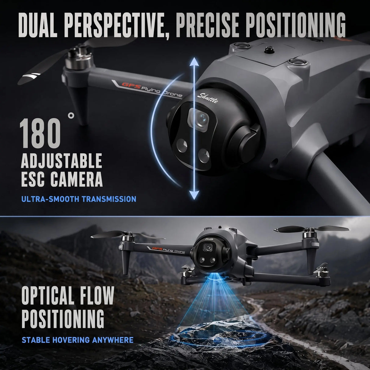 2026 YL059 Professional GPS Drone Can Airdrop Function Lifting Brushless Obstacle Avoidance Camera With Screen Control Drone Toy