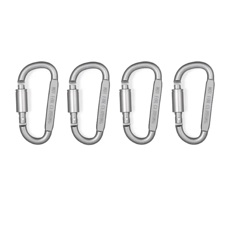 4-6PCS Carabiner Set For Key Camping Survival EDC Outdoor Keychain Clip Alloy Aluminum Tactical Caribiner Hook Karabiners