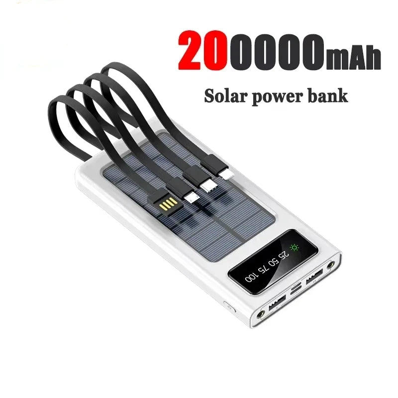 200000mAh portable power bank 4W fast charging
