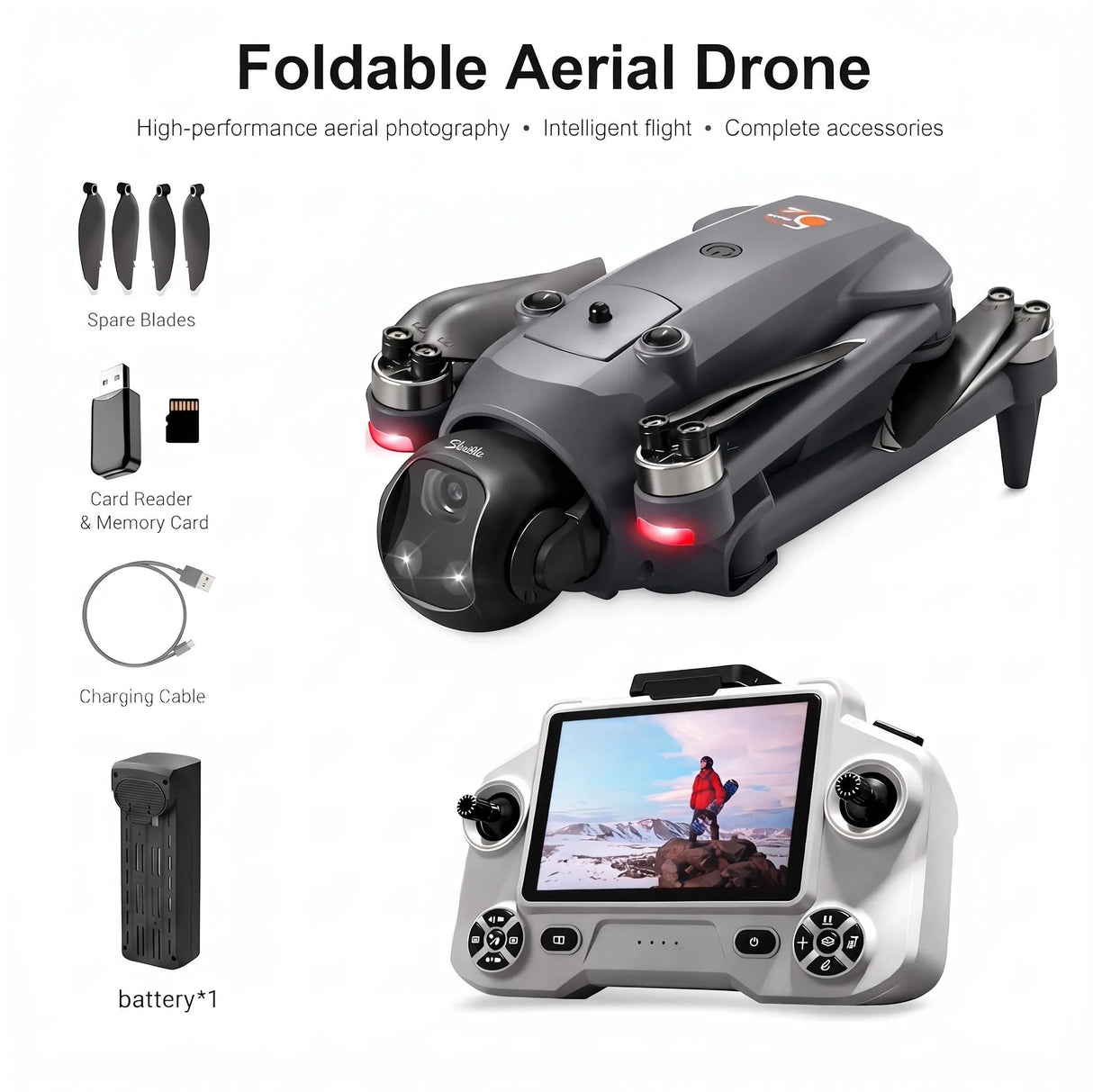 2026 YL059 Professional GPS Drone Can Airdrop Function Lifting Brushless Obstacle Avoidance Camera With Screen Control Drone Toy