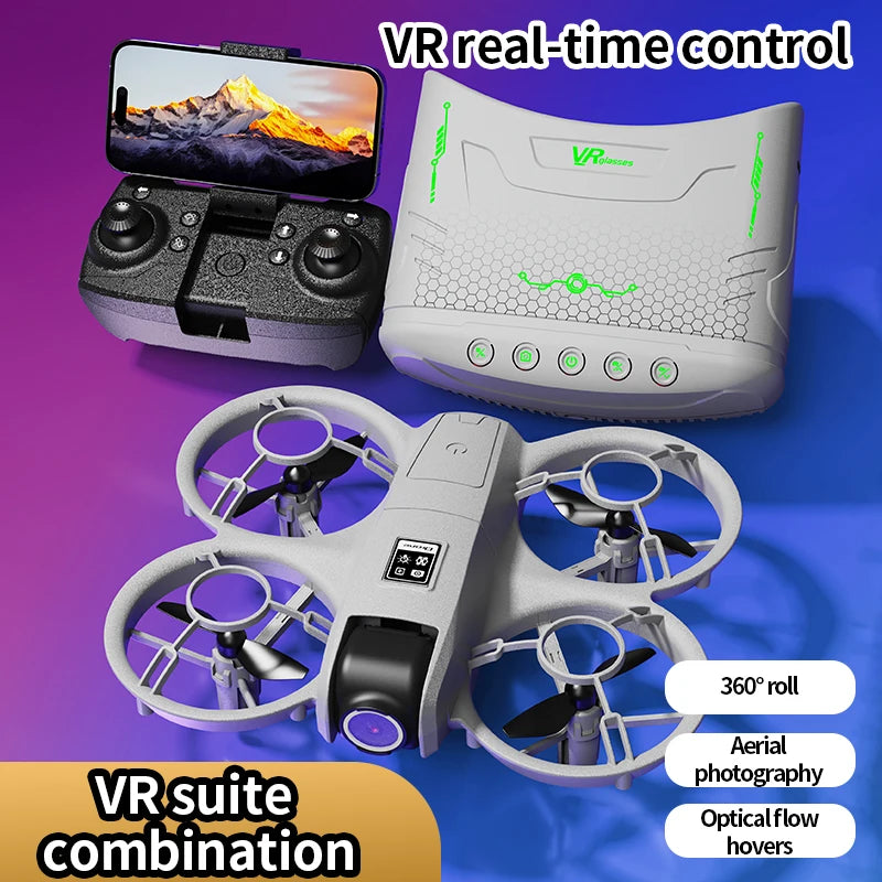 2026New X228 VR Drone 8K HD Optical Flow Hovers Headless Mode Helicopter 360° Flip Quadcopter Toys Mini Drone Fors Kid Toy Gifts