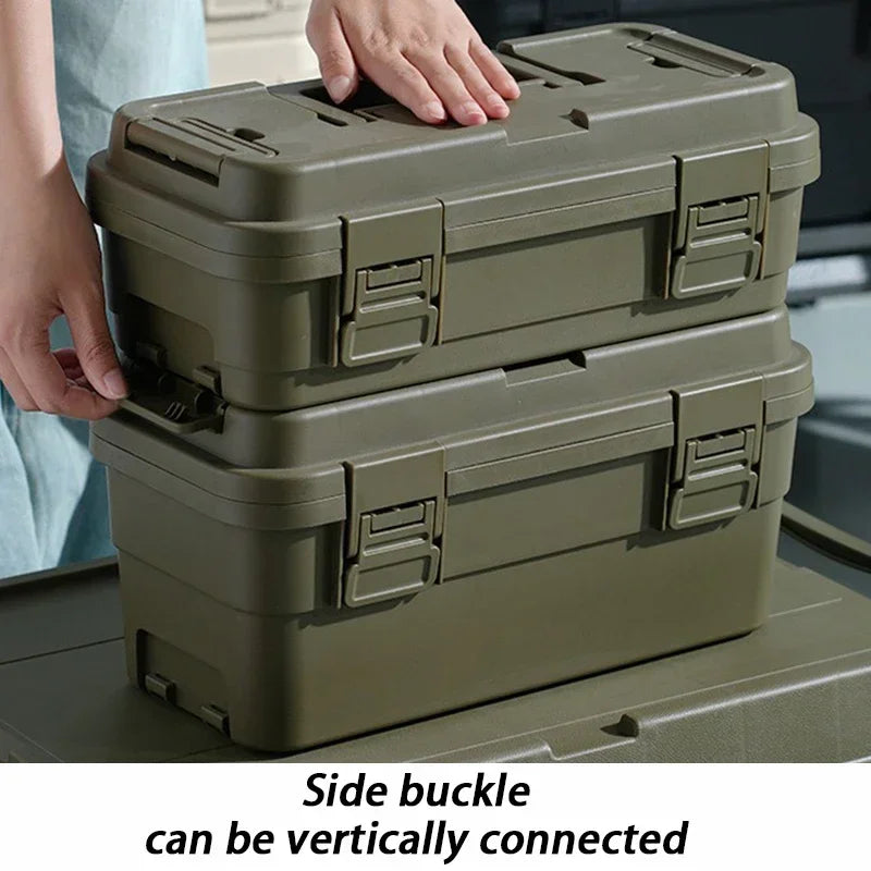 Complete Tool Box Storage Organizer Hardware Parts Tool Box Double-layer Camping Tools Case Portable Carry Case Professional