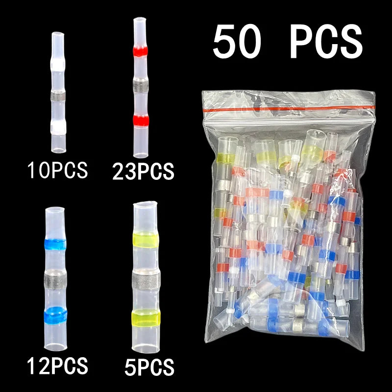 Welding Ring Heat Shrink Terminal, IP67 Waterproof, Electrical Equipment Connection Heat Shrink Tube, Wire Connector Terminal