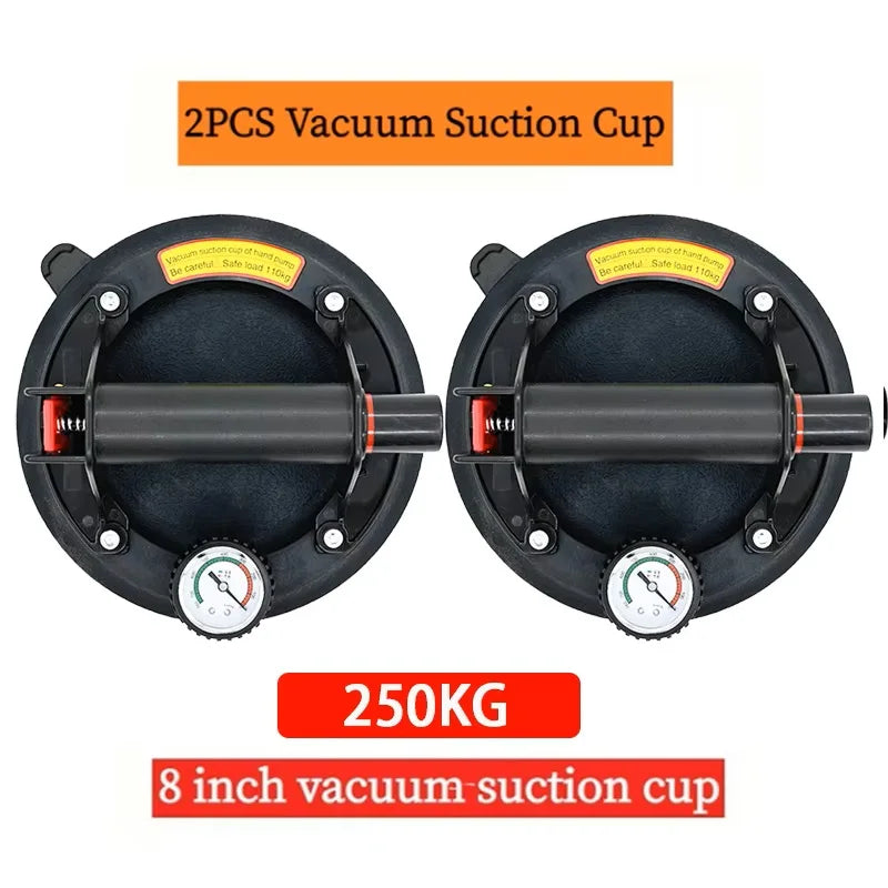 250 kg Vacuum Suction Cup Carrying Capacity Heavy Duty Lifter 8 Inch Hand Pump Suction Cup for Granite Tile Glass Manual Lifting