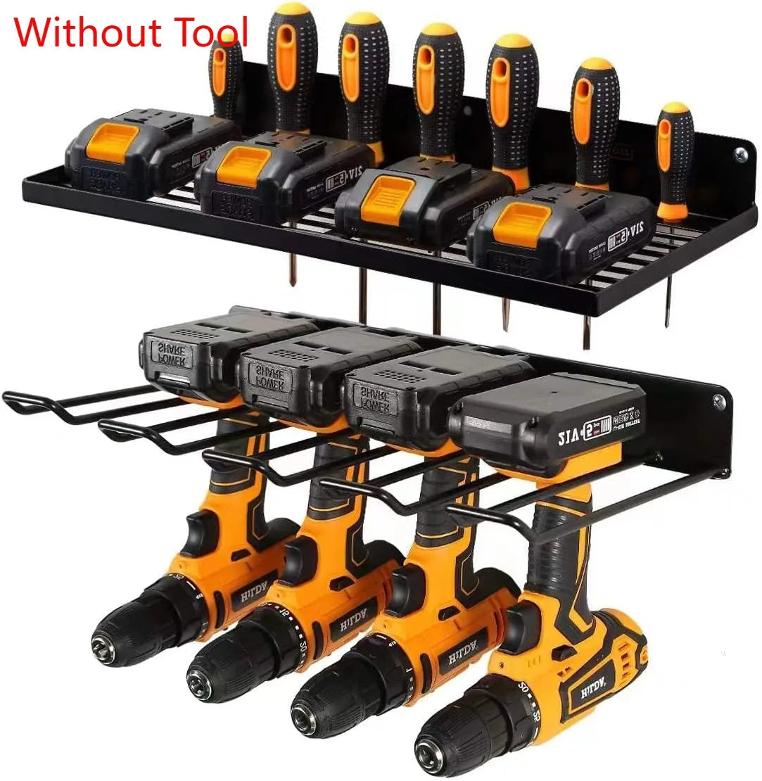 Hand Power Tool Organizer Rack Wall Mount Tool Shelf Electric Drill Holder Screwdriver Storage Cabinet Rack for Garage Workshop