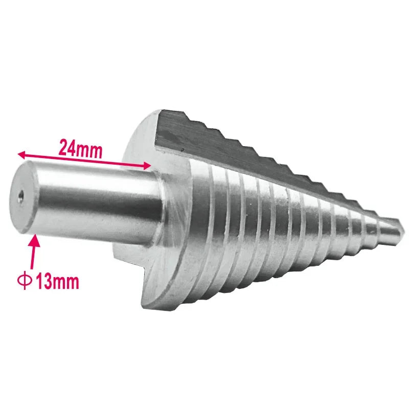5-35MM High Speed Steel Step Drill Bit Wood Metal Drilling Bit HSS Power Tools Hole Cutter Industrial Reamer Tool Accessories