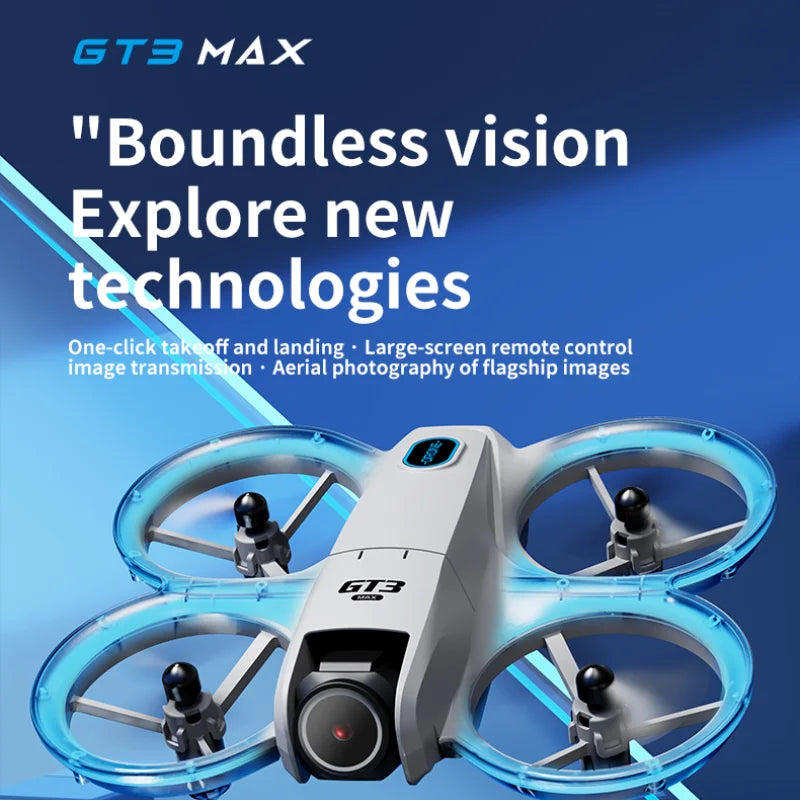 Lenovo GT3 Drone 8K HD Dual Cameras Remote Control Headless Mode Helicopter 360° Flip FPV WIFI Brushless Motors Quadcopter Toys