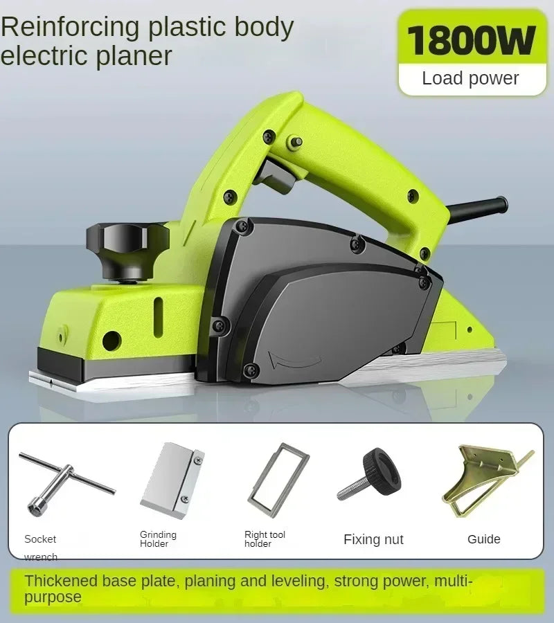 220V Multi-functional Electric Planer with Handheld Design for Woodworking Electric Planer for Small Scale Woodworking C