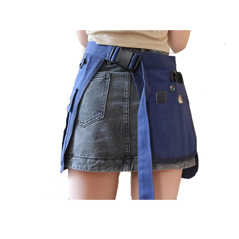 Cotton Waist Apron Suitable for Both Men and Women With 9 Pockets Barbers Beauty Salons Garden Carpenters Apron