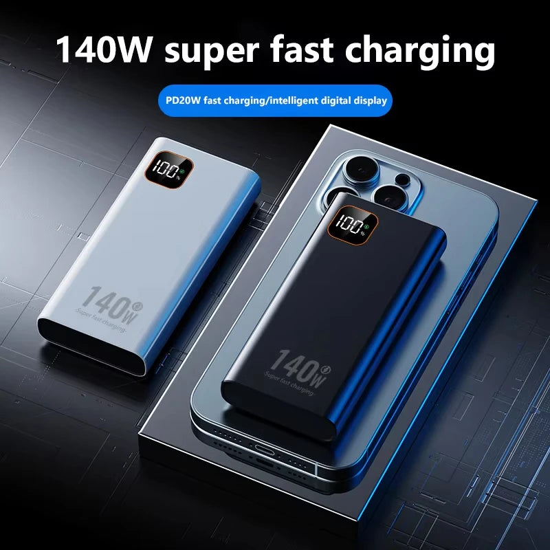 Lenovo 500000mAh portable power bank 140W fast charging